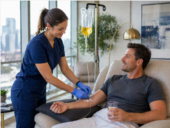 Myers Cocktail IV drip nutrients including magnesium B vitamins and vitamin C